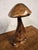 Hand-Carved Wooden Mushroom Table Lamp with Integrated Led For Sale - Image 13 of 18