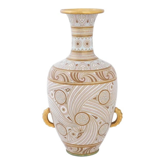 Early 20th C Chinese Cloisonne Enamel Vase For Sale