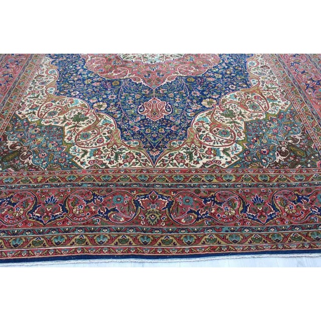 Large Vintage Turkish Area Rug - 111.5"x 143" For Sale - Image 9 of 13