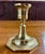 Vintage Brass Octagon Base Candlestick Holder For Sale - Image 4 of 6