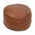 Vintage Round Faux Leather Ottoman, 1970s For Sale - Image 3 of 14