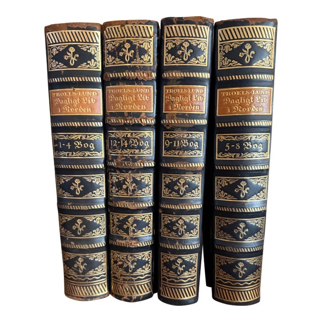 1920s Dagligt Liv I Norden I Det 16th AArhundrede by Daily Life in the Nordic Countries in the Sixteenth Century by Troels Lund- Set of 4 For Sale