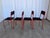 Vintage Space Age Red & Black Metal Chairs, 1970s, Set of 4 For Sale - Image 9 of 18