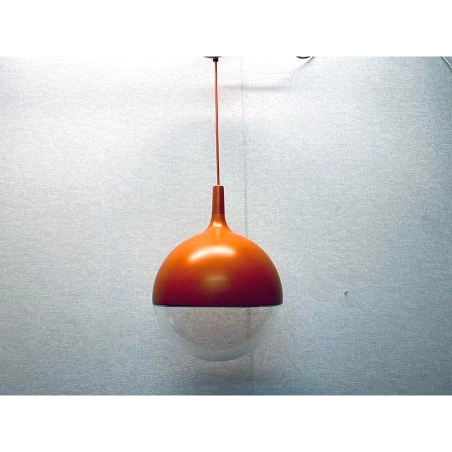 Vintage Space Age Orange Väster Pendant Light by Knut Hagberg for Ikea, Sweden For Sale - Image 15 of 15