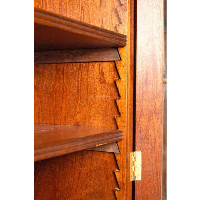 Regency Sheraton Breakfront Bookcase with Mahogany Inlay For Sale - Image 11 of 16