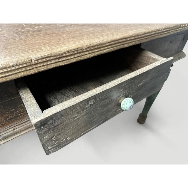 Rare Antique Teak Wood Console or Desk For Sale In New York - Image 6 of 18