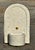 2020s All White Arched Moroccan Mosaic Tile Fountain For Sale - Image 5 of 6