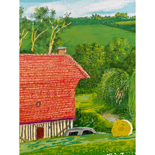 David Hockney, a Year in Normandie, 2020-2021 (Detail) Composite iPad Painting, Copyright David Hockney, Printed in Uk For Sale - Image 6 of 13