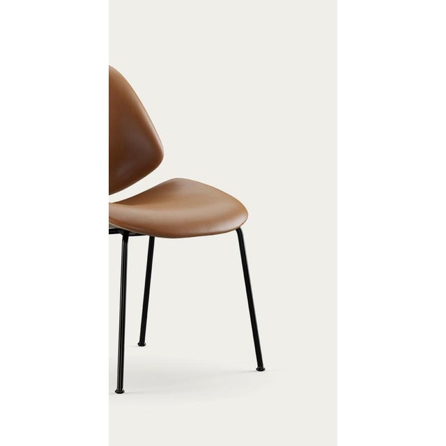 Council Family Salon Chair in Nevada Cognac by Salto and Sigsgaard for OneCollection For Sale - Image 6 of 15
