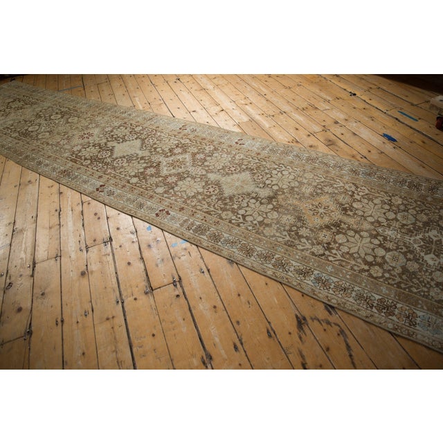 Vintage Distressed Afshar Rug Runner - 3'7" X 16'6" For Sale - Image 11 of 11