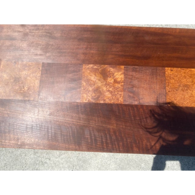 Wood Mid-Century Modern Art Deco Lane Walnut and Burlwood Rectangular Coffee Table For Sale - Image 7 of 13
