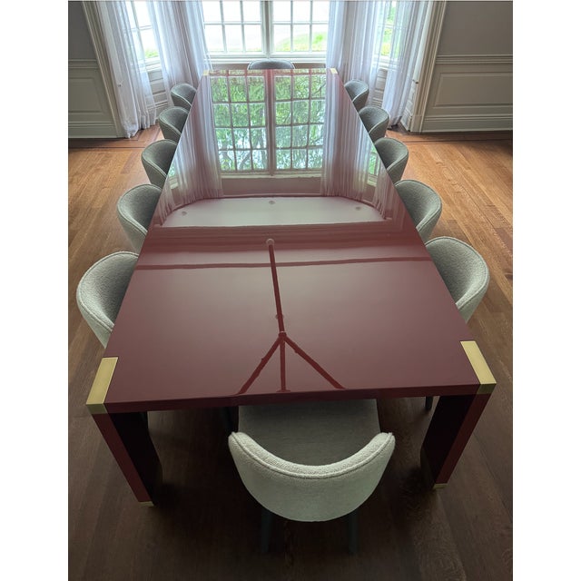 Custom Contemporary French Inspired Dining Table For Sale - Image 10 of 12