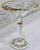 Victorian Antique Bohemian Hand-Painted Floral Glass Compote Tazza For Sale - Image 3 of 8