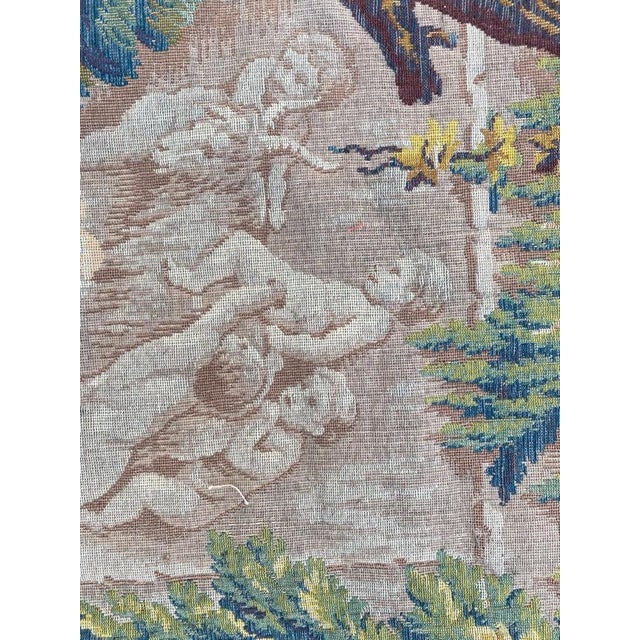 Vintage Aubusson Tapestry, 1950s For Sale - Image 14 of 16