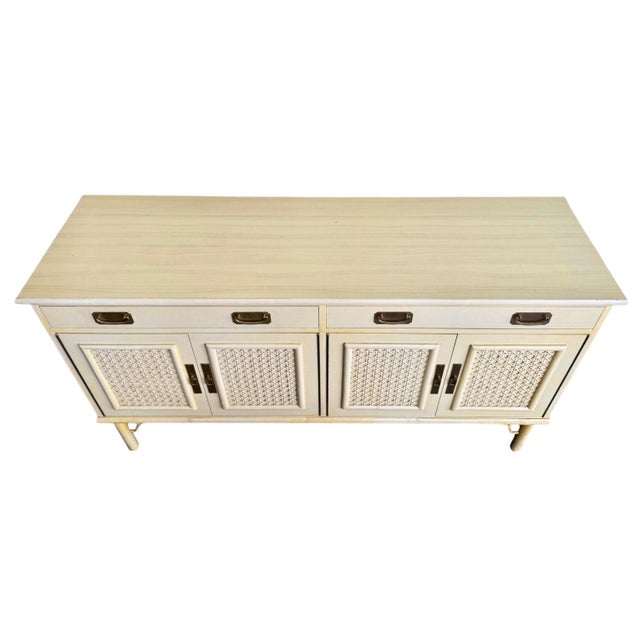 1960s 1960s Bamboo and Cane Sideboard Attributed Ficks-Reed For Sale - Image 5 of 11
