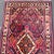 Early 20th Century Antique Persian Joshaghan Runner With Diamond Medallions in Deep Red 3'5 X 10'6 For Sale - Image 5 of 12