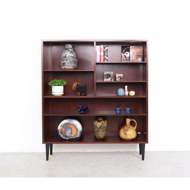 Danish design open bookcase model 5 by gunni omann, produced by omann jun møblefabrik in the 1960s. this beautiful...