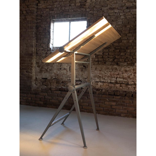 Dutch Drafting Table by Friso Kramer & Wim Rietveld for Ahrend De Cirkel, 1959, 1960 For Sale - Image 13 of 18