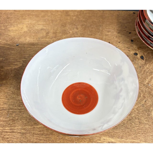 Striking Vintage Kutani Porcelain 17-Piece Set For Sale - Image 14 of 18