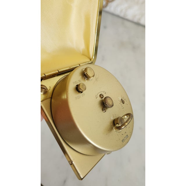 Mid 20th Century Seth Thomas German Mechanical Travel Alarm Clock in Folding Case For Sale - Image 14 of 15