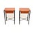 A very stylish and extremely well made pair of vintage French side tables. They are in the manner of Jacques Adnet, they...
