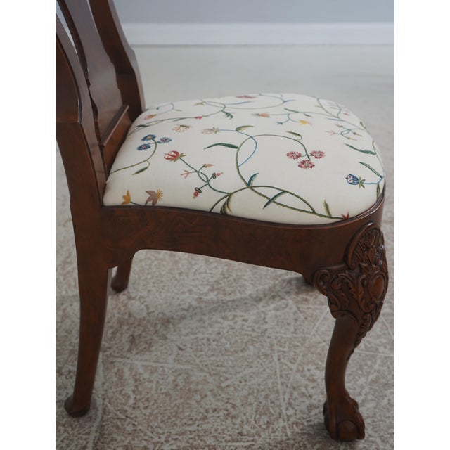 Set of 6 Baker Georgian Walnut Dining Room Chairs For Sale - Image 9 of 18