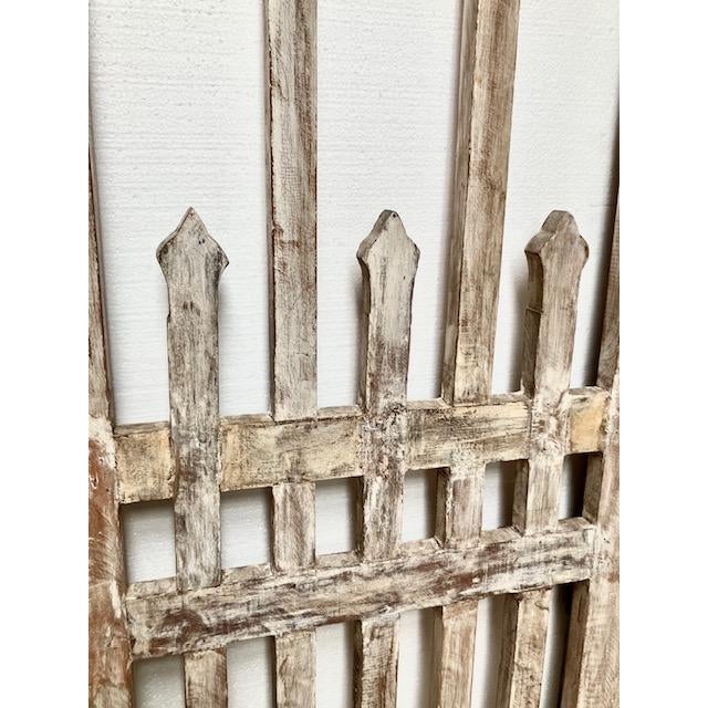Gate Triple Arch With Spires White Indoor Outdoor For Sale - Image 10 of 13