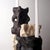 Not Yet Made - Made To Order Brutalist Wood and Stone Candle Holder - Holey Tower Candle Holder | Melting Series by Gabor Gobi For Sale - Image 5 of 13