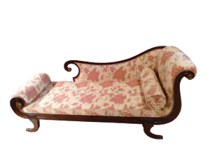 Solid Walnut & Bronze Daybed, Late 1700s