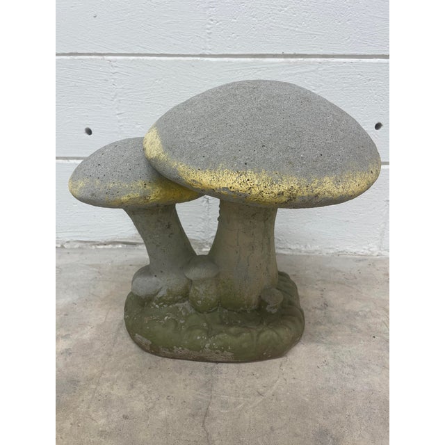 Terrific English style mushroom and frog garden piece.