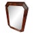 19th Century Large Crotch Mahogany Octagonal Empire Mirror For Sale