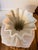 Mid-Century Modern Geometric Cream Ceramic Vase For Sale - Image 3 of 5