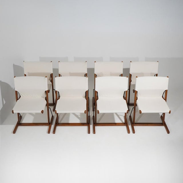 Nina and Santa Maria Chairs by Piero De Martini for Cassina, 1970s, Set of 8 For Sale - Image 16 of 16