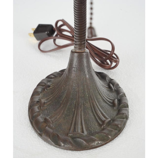 Early 20th Century Art Deco Industrial Gooseneck Office Desk Lamp For Sale - Image 4 of 8