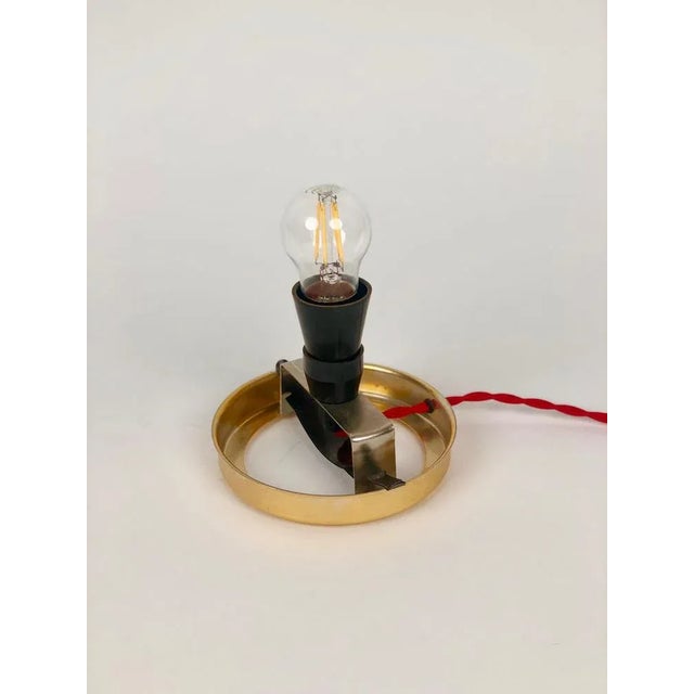 Glass Mid-Century Table Lamp in Red Opaline Glass attributed to Stepan Tabery, 1975 For Sale - Image 7 of 10