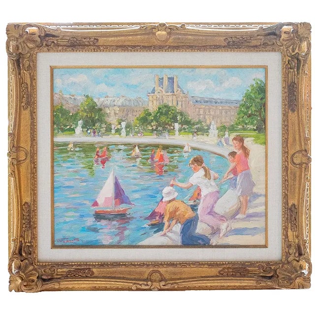 Au Jardin des Tuileries is a 2008 oil painting by Boris Tchoubanoff (b. 1946), a French painter known for his post-...
