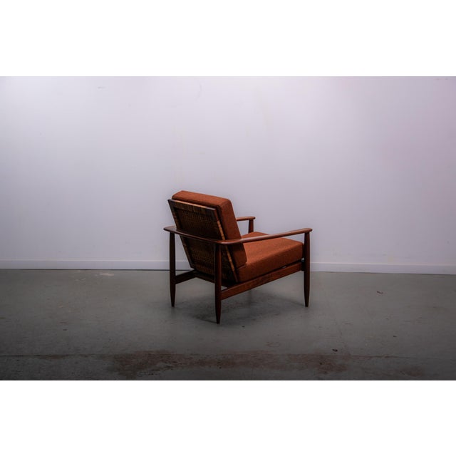 Mid-Century Modern Easy Chair in Teak and Cane, 1970 For Sale - Image 9 of 13