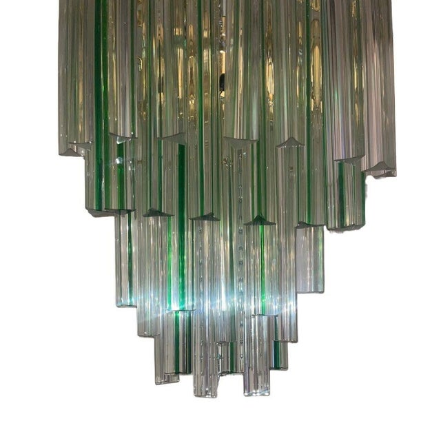 1960s 1960s Italian Venini Murano Crystal Tri-Glass Prism Wall Sconces - Set of Four For Sale - Image 5 of 9