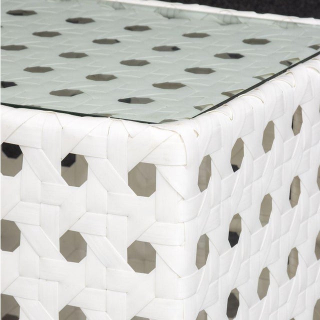 Skyline Design Glass Top Side Tables, Pair For Sale - Image 4 of 9
