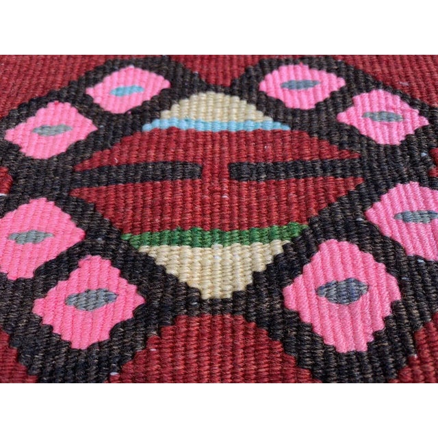 Vintage Turkish Traditional Wool Kilim Rug For Sale - Image 10 of 11