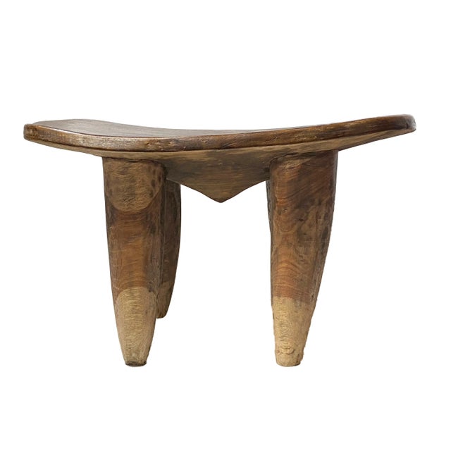 Lg African Senufo Stool / Table I Coast 25" W For Sale - Image 9 of 9