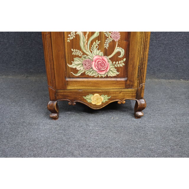 French Country Painted Cherry Chimney Cupboard For Sale In Philadelphia - Image 6 of 13