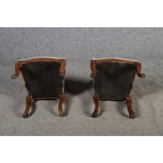 Antique Baroque Chairs in Walnut, 1800, Set of 2 For Sale - Image 14 of 18