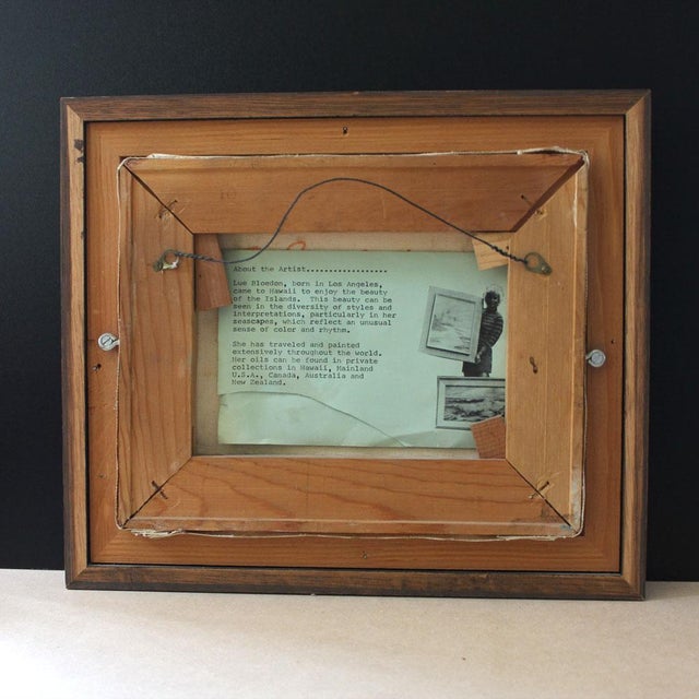 Vintage MidCentury Modern Ocean Scene Oil Painting Chairish