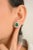 2.63 Ct Cushion Cut Emerald and Diamond Halo Stud Earrings- 2 Pieces For Sale - Image 4 of 9