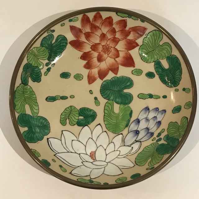 Hallmarked Asian Bowl lined with with brass.