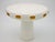 White & Gold Toggle Footed Serving Bowl or Platter, Handley Drive, Portugal 2016 For Sale - Image 4 of 7
