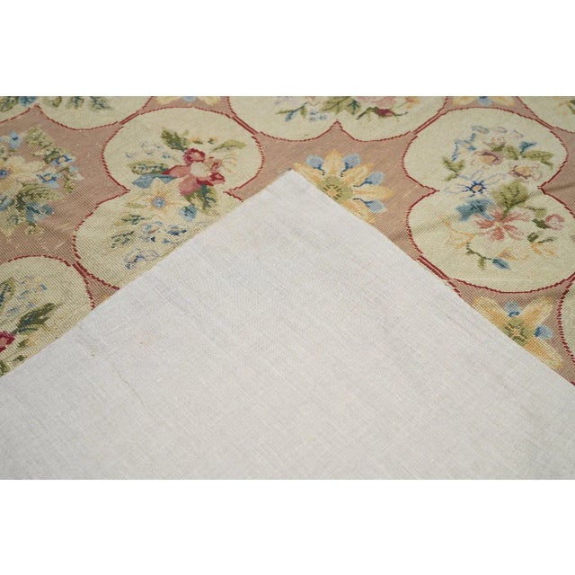 Antique Needle Point Rug 6'0" X 9'0" For Sale - Image 10 of 10