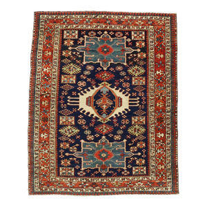 Fine Antique Persian Karajeh Heriz Rug 4'7" X 5’10”