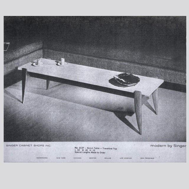 Gio Ponti Travertine Coffee Table For Sale - Image 11 of 11